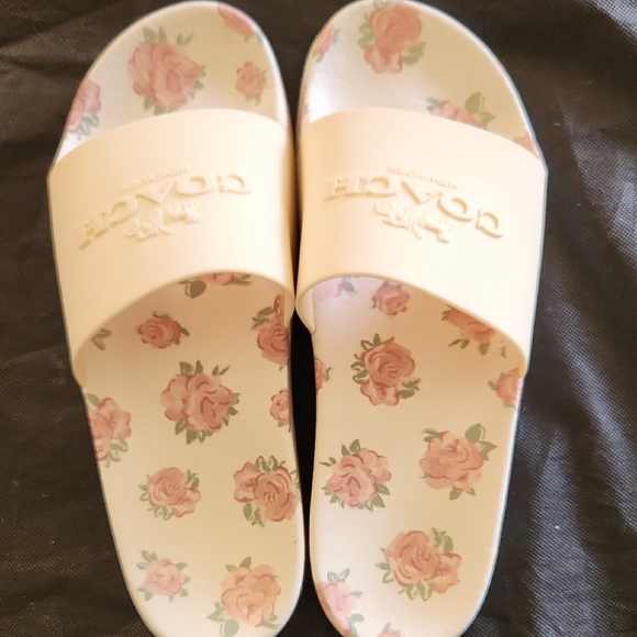 Coach Shoes - Coach Floral Slide Sandals